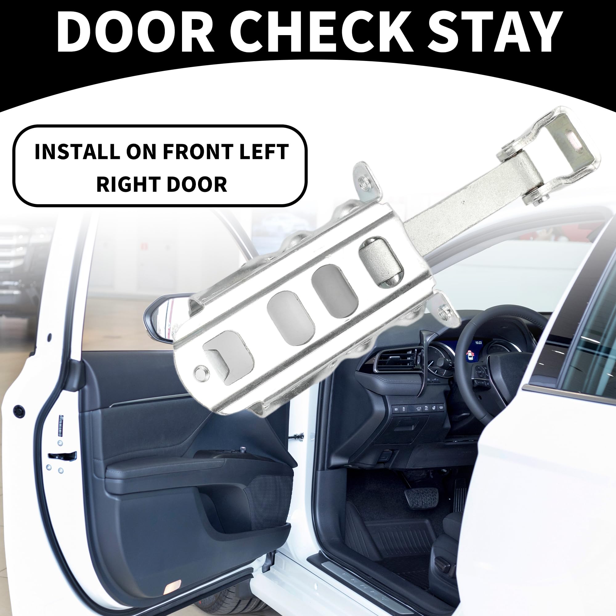 Partuto Door Check Strap Stopper Limiter No.A9067200316 - for Mercedes Sprinter 2006-on Metal Silver Tone 1Pc - Image 2
