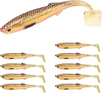 Vista 23 de TRUSCEND Easy Catch Pre-Rigged Soft Lures, Unique Vibrating Swim Action and Trembly Sinking Move for More Bites, Amazing Soft Swimbait for Family