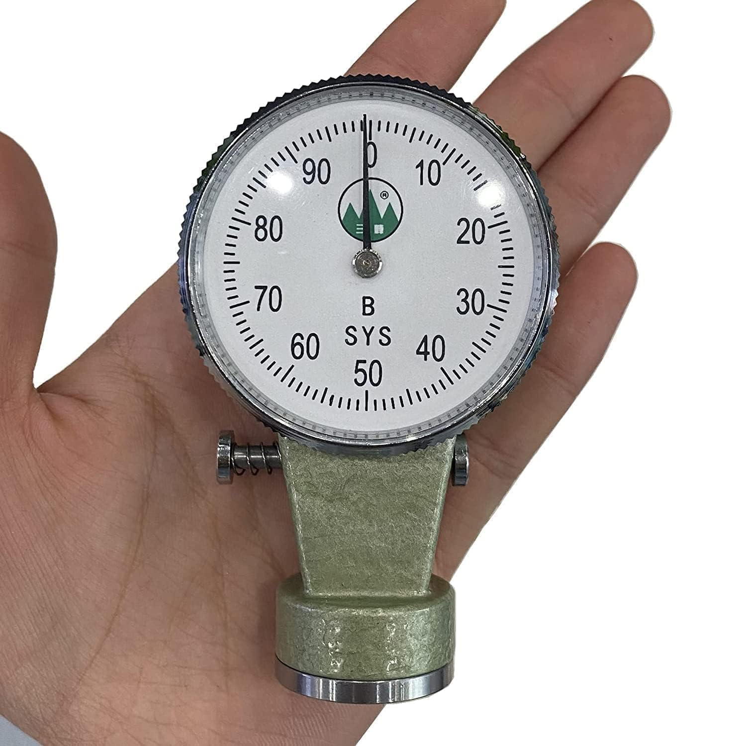 Portable Mould Hardness Tester Green Sand and Mold Hardness Testers B Type with Maximum Load 980G Compression Stroke 2.50mm Load Under Pressure 50g Head Shape and Size Ball R12.70