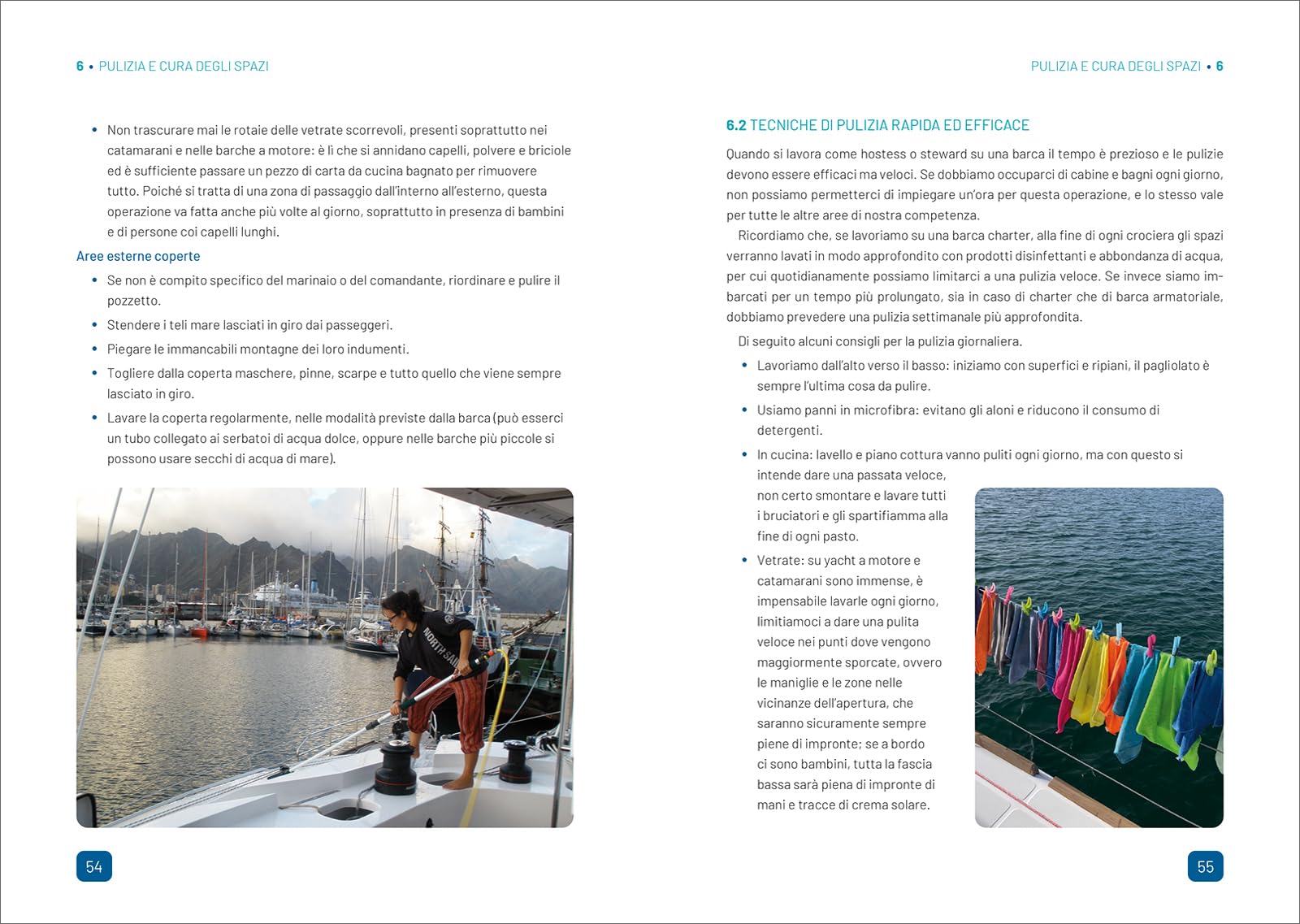 Hostess e steward a bordo di barche a vela e a motore