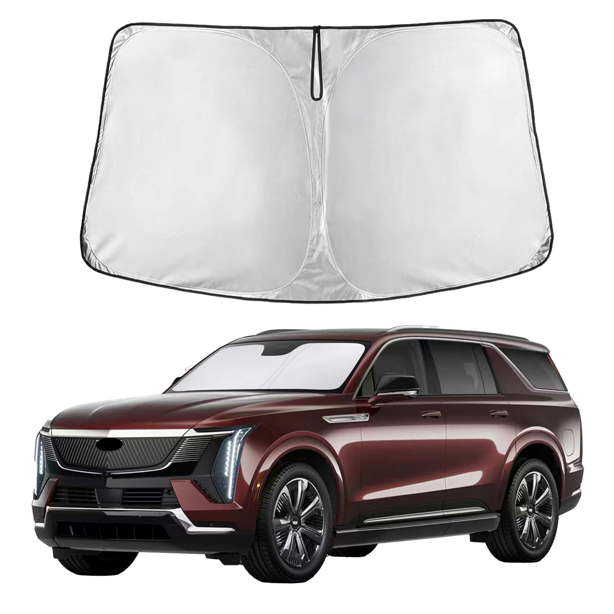 EcoNour Windshield Sun Shade Compatible for Cadillac Escalade 2021–2026