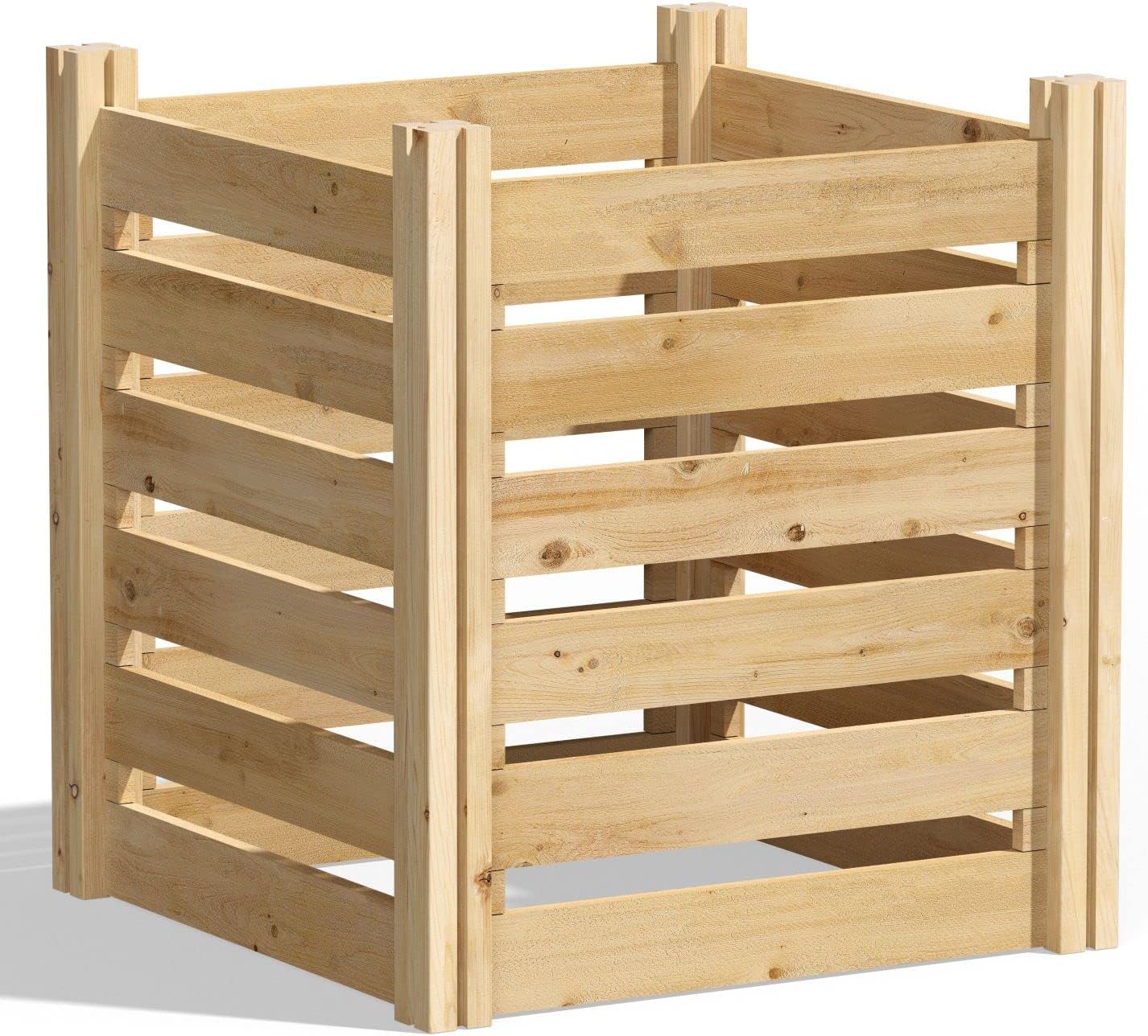 Greenes Fence Premium Cedar Wood Composter, 24" W x 48" L x 31" H (3/4" Thick) / 154.6 Gallons - Made in USA with North American Cedar