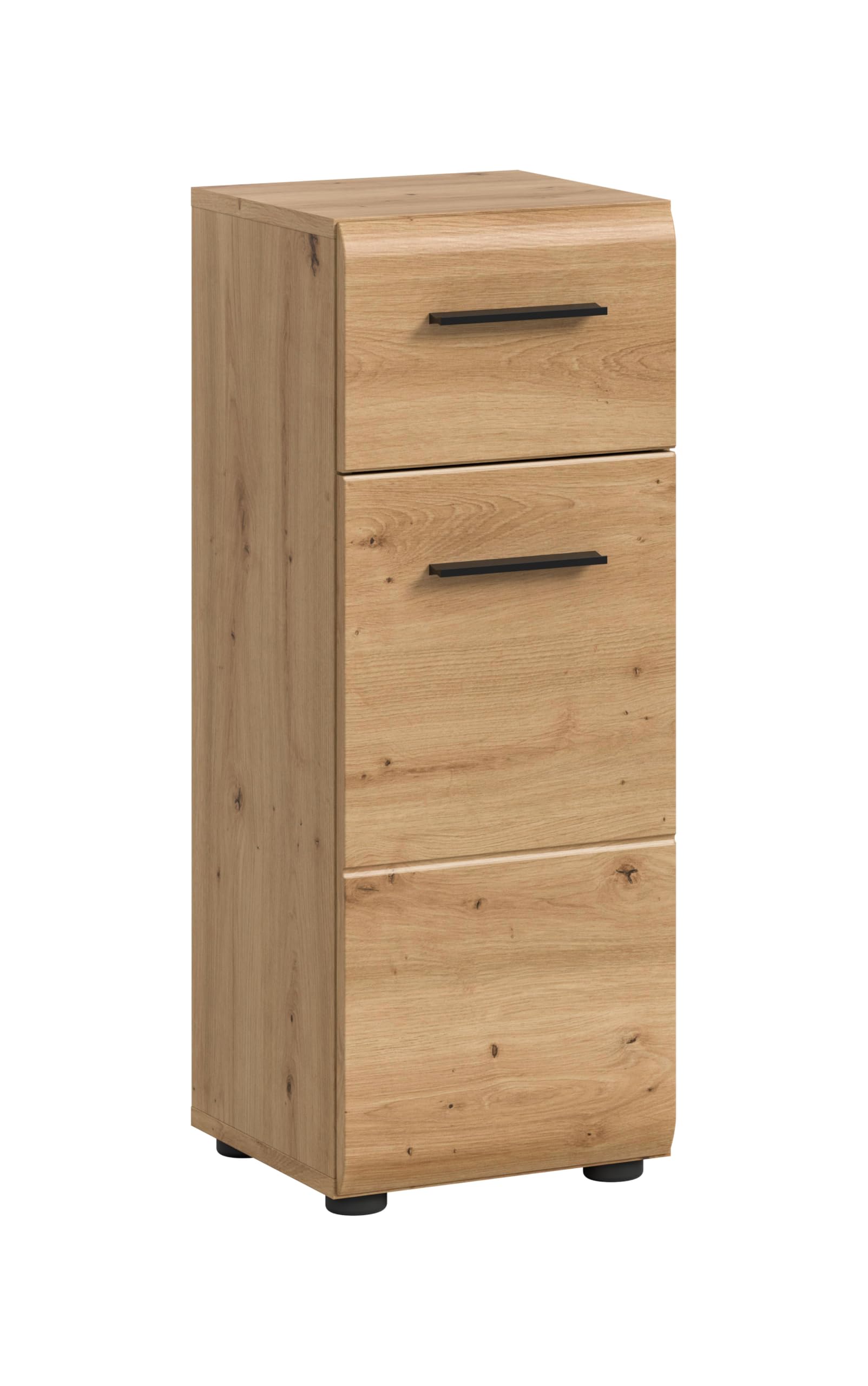 xonox.home – Standschrank Ice 30x80x30 cm in Korpus und Front Artisan Oak Nachbildung – Stand Badschrank Schrank in Holzoptik – modern & platzsparend