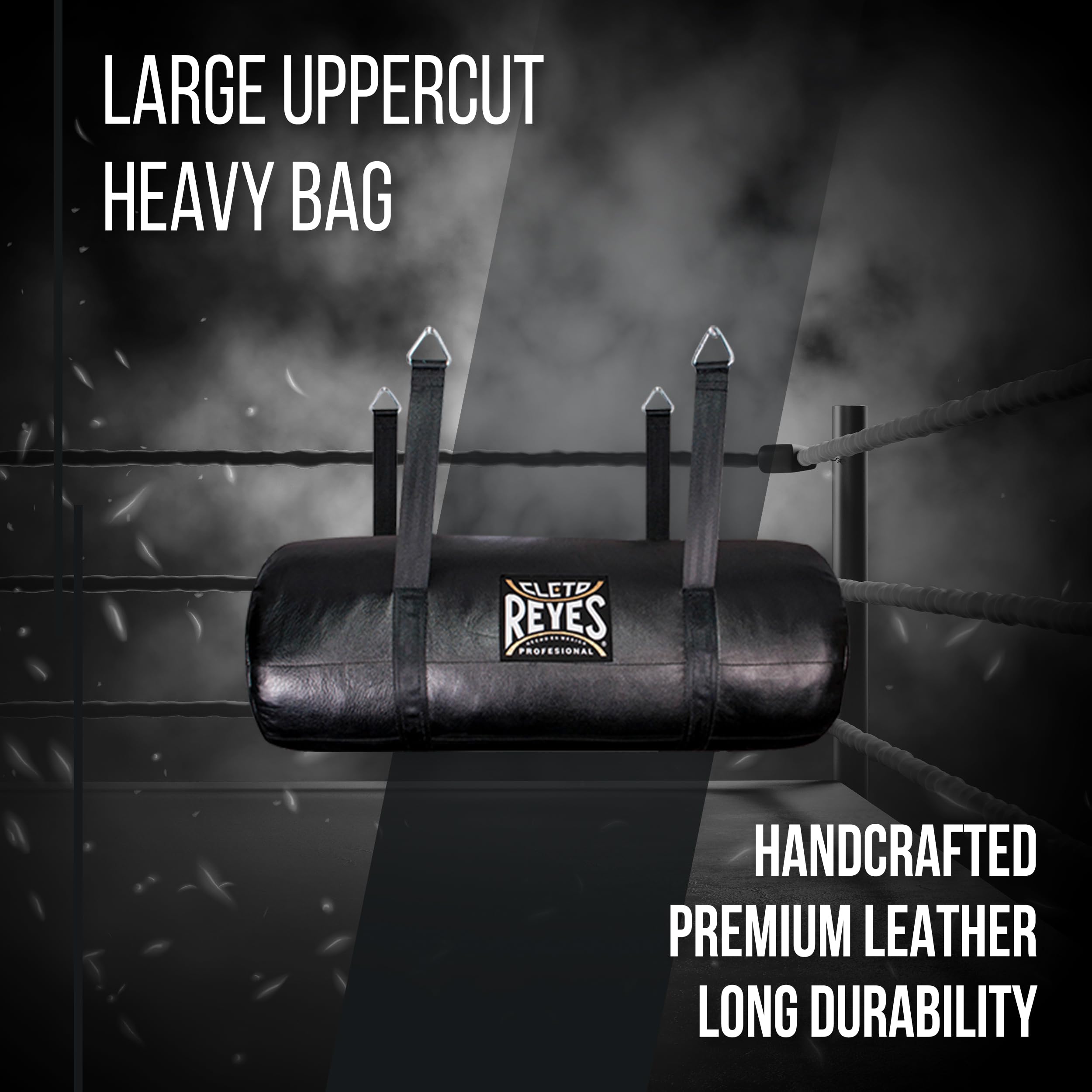 CLETO REYES Uppercut Heavy Punching Bag for Adults Boxing Training Equipment, MMA, Kickboxing, Muay Thai, Leather, Large, Unfilled