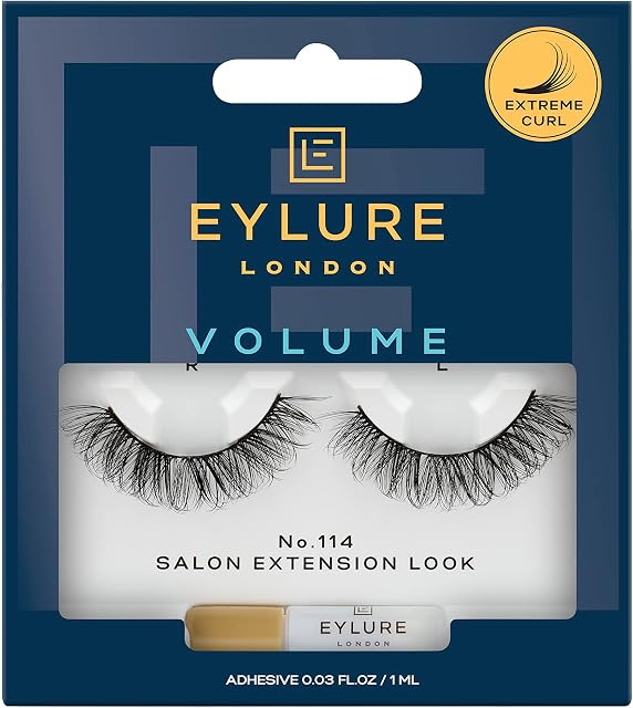 Eylure Volume No. 114 - Salon Extension Look - Extreme Curl, Black