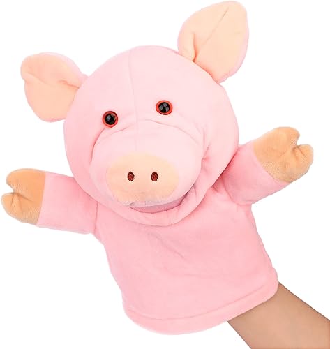 Miniatura 35 de Easfan Marioneta de mano de pato, juguete interactivo de animales para juegos de rol, cuentos preescolar, enseñanza, Navidad, regalos de cumpleaños