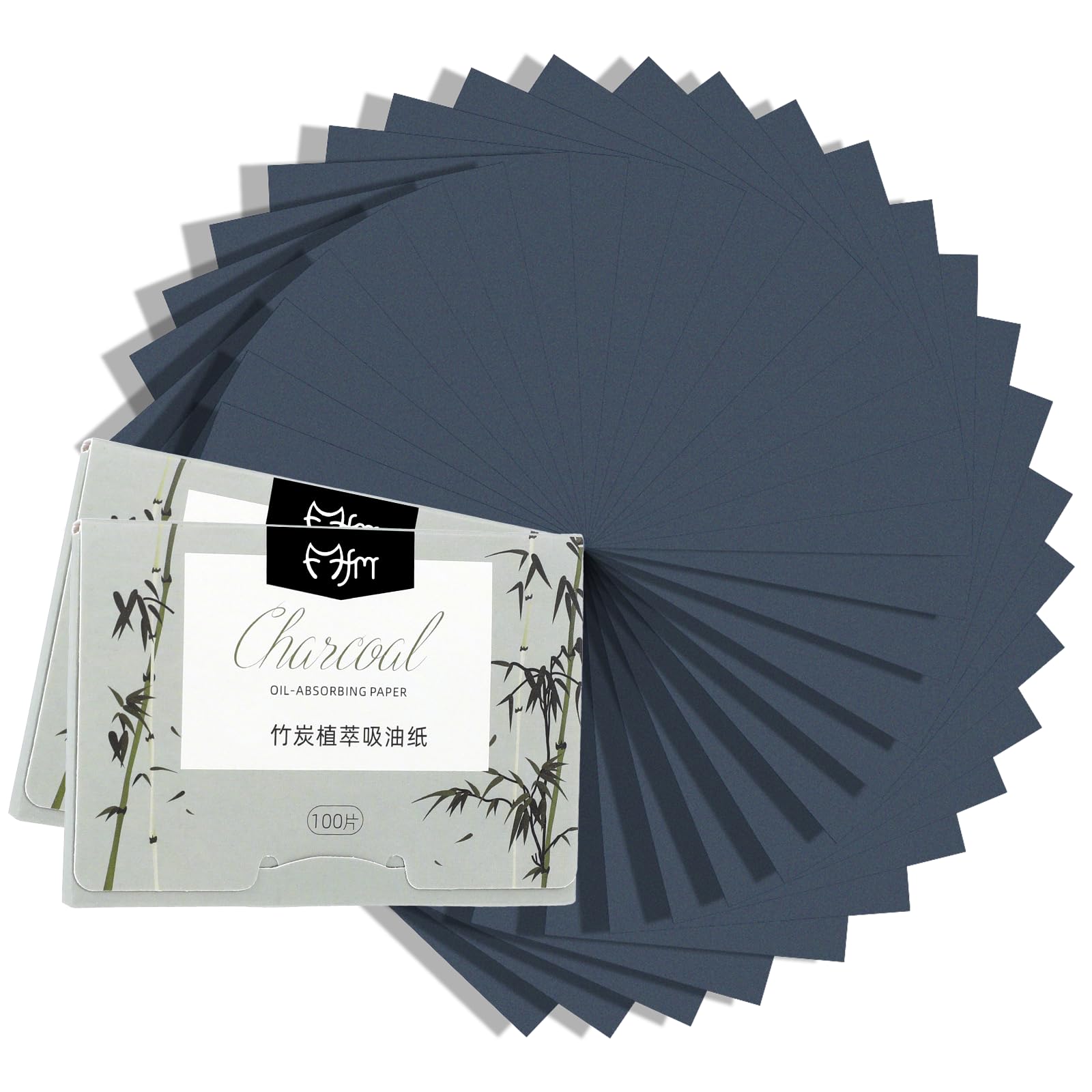 Lot de 200 feuilles de contrôle de l'huile - 6 x 9 cm - Papier matifiant pour le visage - Feuilles naturelles absorbantes - Papier matifiant pour peaux grasses et grasses