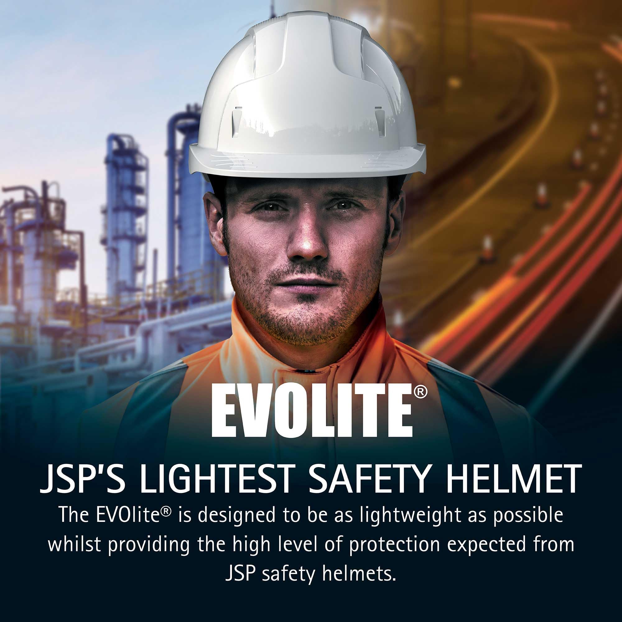 JSP EVOLite Mid Peak Wht Wentylowany kask z grzechotką
