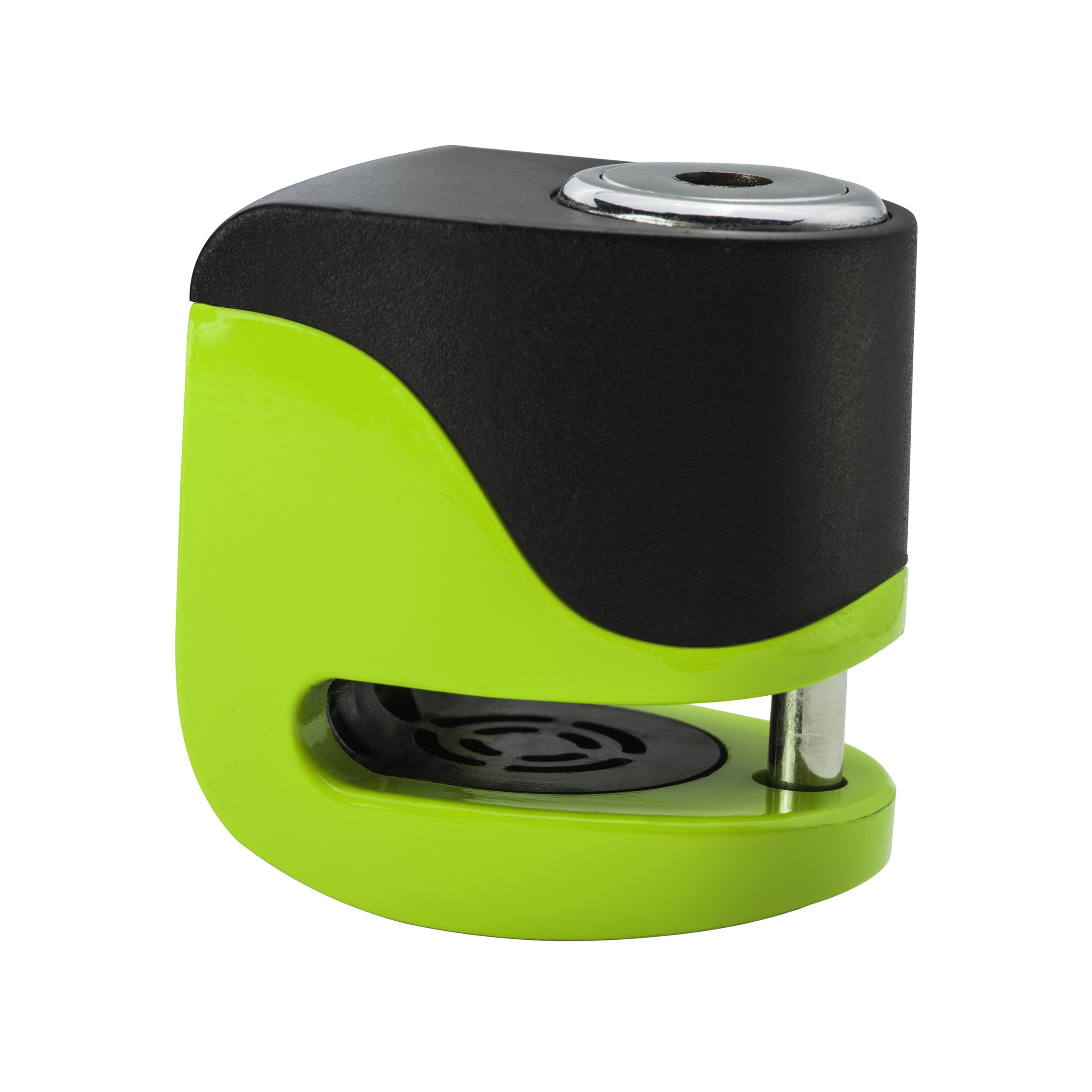 CANDADO DISCO ALARMA KOVIX KS6-FG VERDE FLUOR - PIN 5,5 mm.