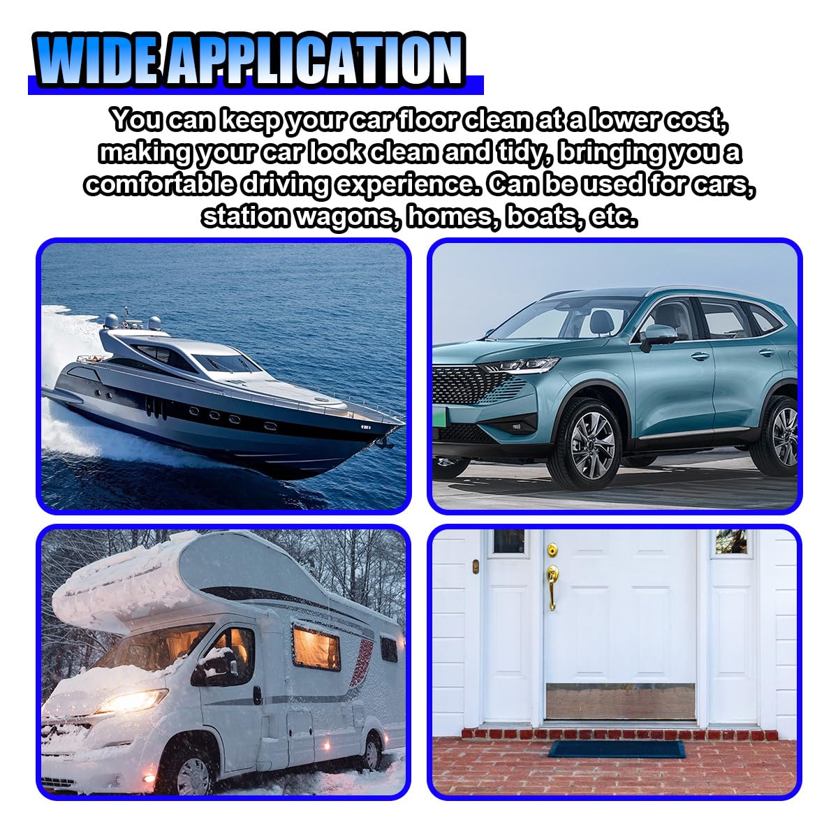 50PCS Car Kraft Paper Floor Mats Waterproof Floor Covers Car Carpet Protector Disposable Temporary Automotive Foot Pad Vehicle — view 6