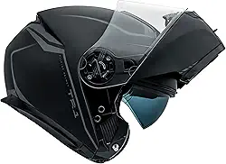 Capacete Articulado Robocop Peels Tr1 Nkd Preto Fosco Moto