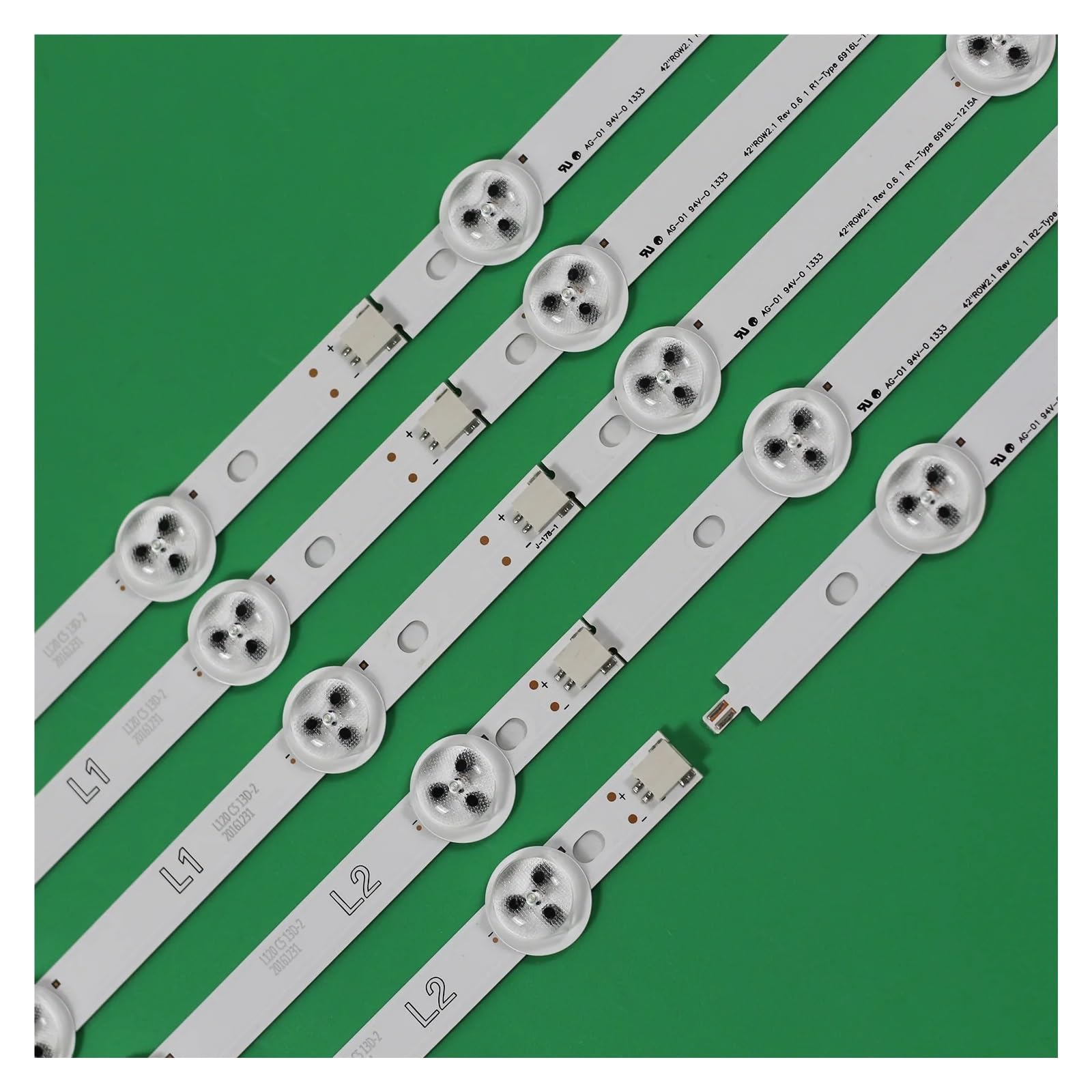eufeifeiegds 5/10/50 Kits LED-Licht for 42ln5400 42ln5700 42la6130 42la6200 42LA620V 42LA6218 42LA621S 42LN 42LA 6916L-1385A 6916L-1415A(10kits Original 42LN)