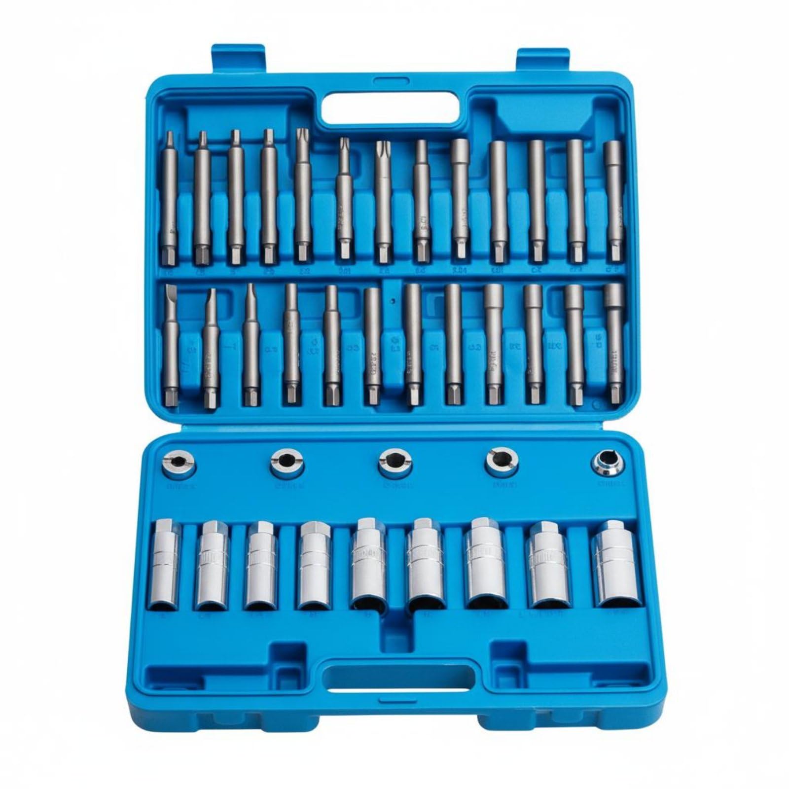Chiave Ammortizzatore Kit Attrezzi Auto Strut Sospensioni Dado Pistone Set Bussole Acciaio Resistente con Custodia Portatile Adatta per Meccanico Riparazione in Sede