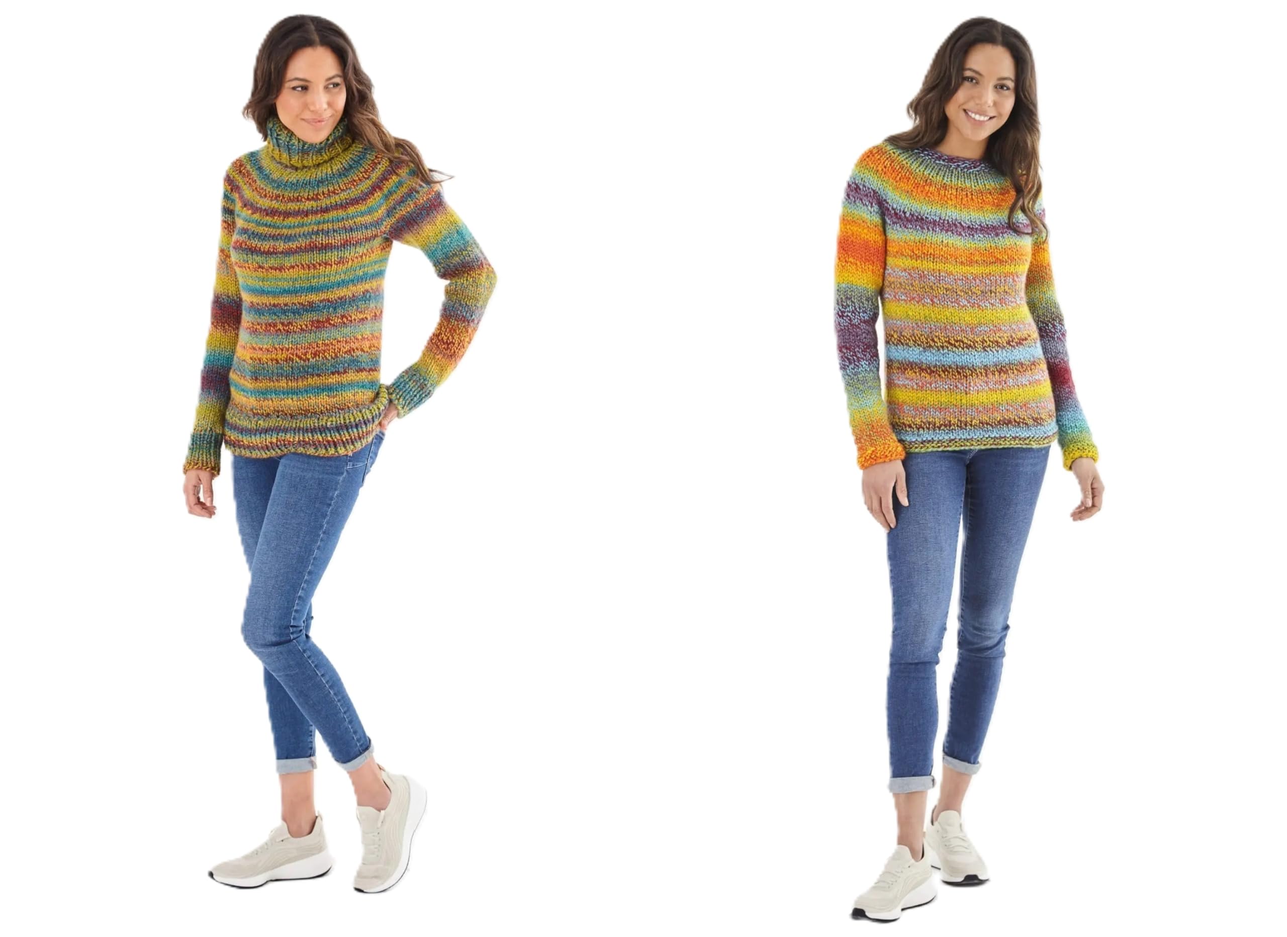 King Cole Super Chunky Knitting Pattern -  6195 Ladies Sweaters
