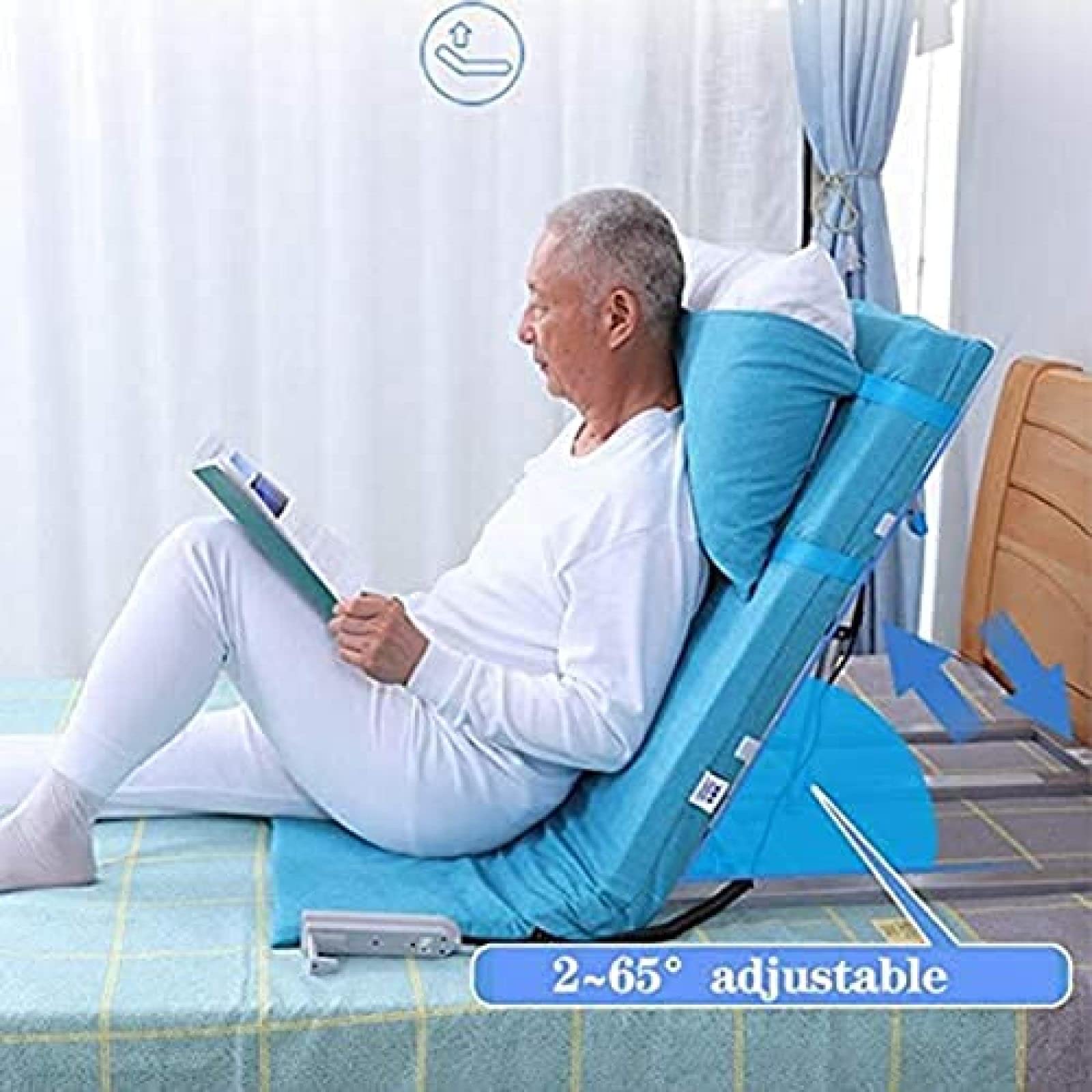 Alzacuscino Medico, Schienale del Sedile Regolabile elettricamente, Schienale del Letto Regolabile elettricamente con Sistema di pompaggio Elettrico 56Sensazionale