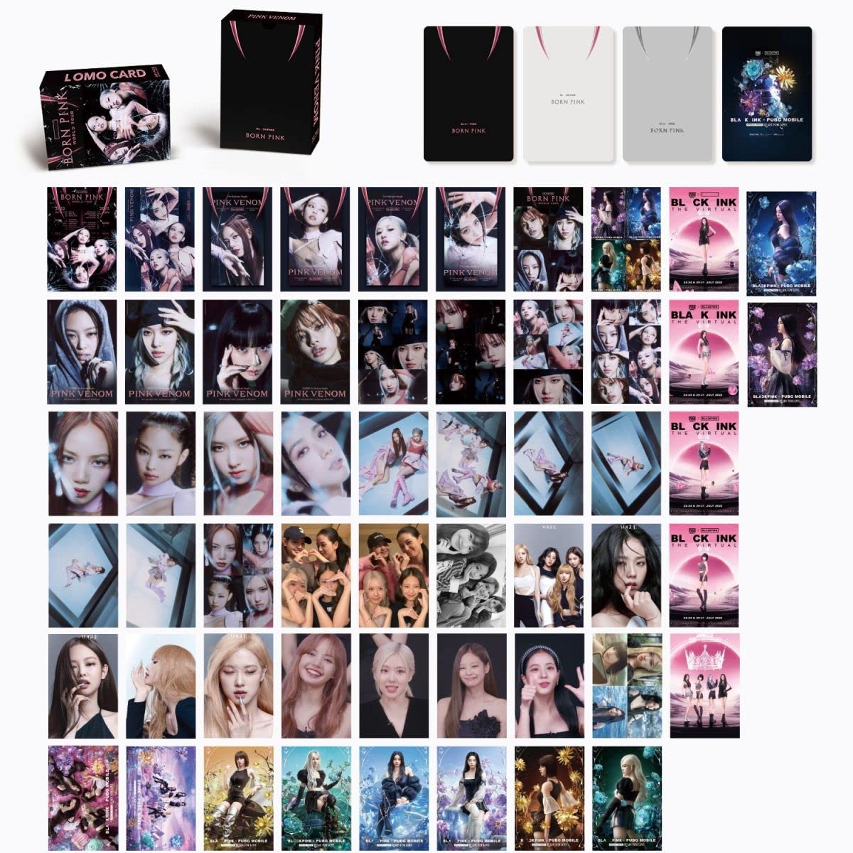 Blackpink Lomo Cards 55 kart fotograficznych BP Born PINK New