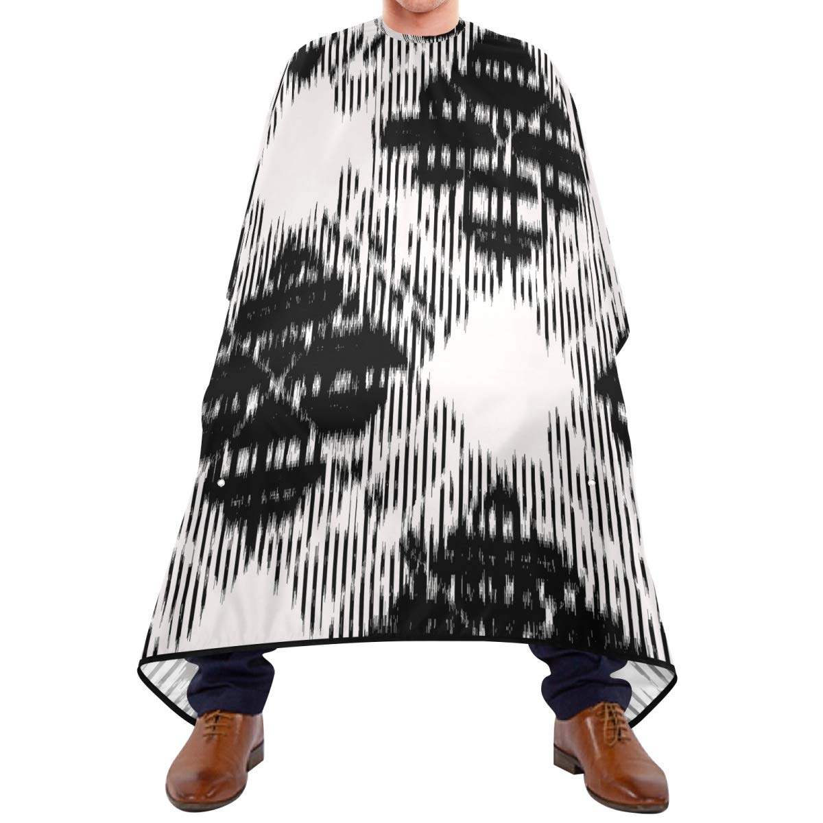 Barber Bib Apron Cape Shaving Cloth - Beard Hair Catcher - Mens Haircut Hair Cutting Cape for Men Gift Sets - Floral Print