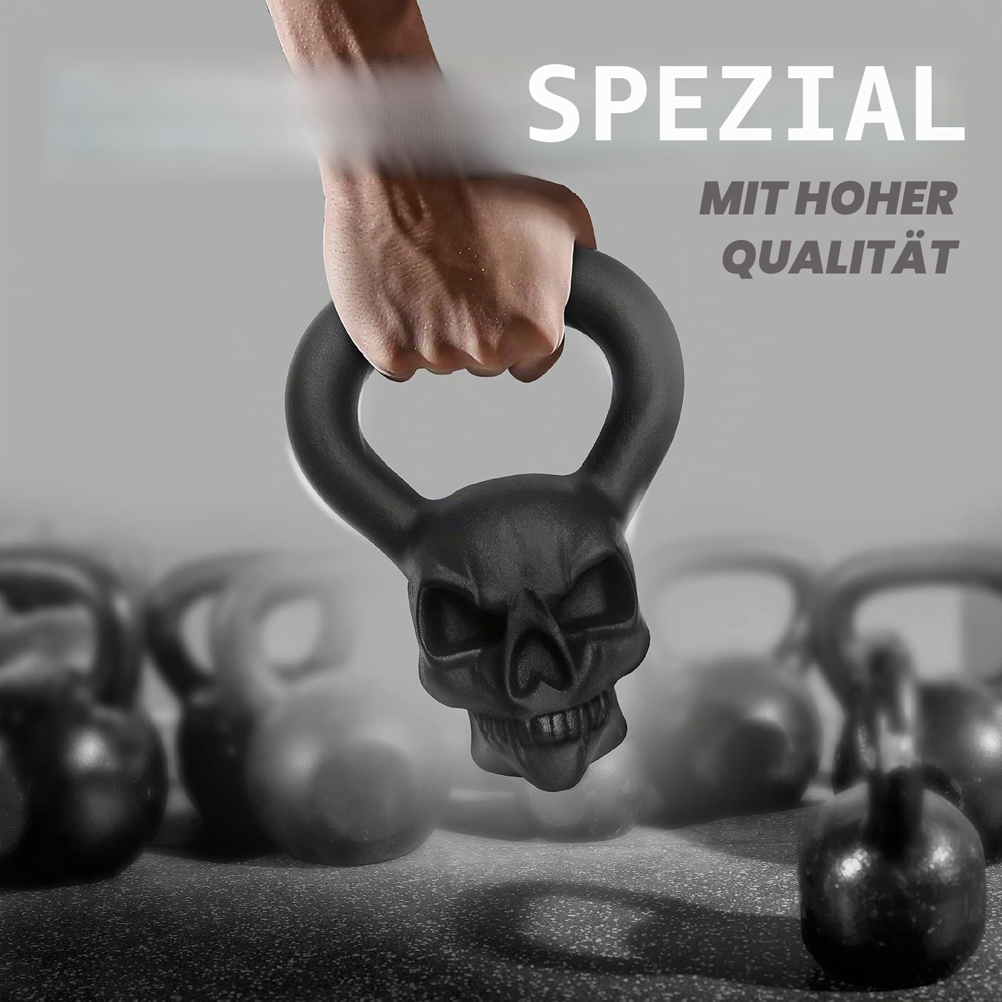 Yes4All Kugelhantel aus massivem Gusseisen für Krafttraining, Kernkraft, Flexibilität zu Hause, Fitnessstudio, Indoor, Outdoor