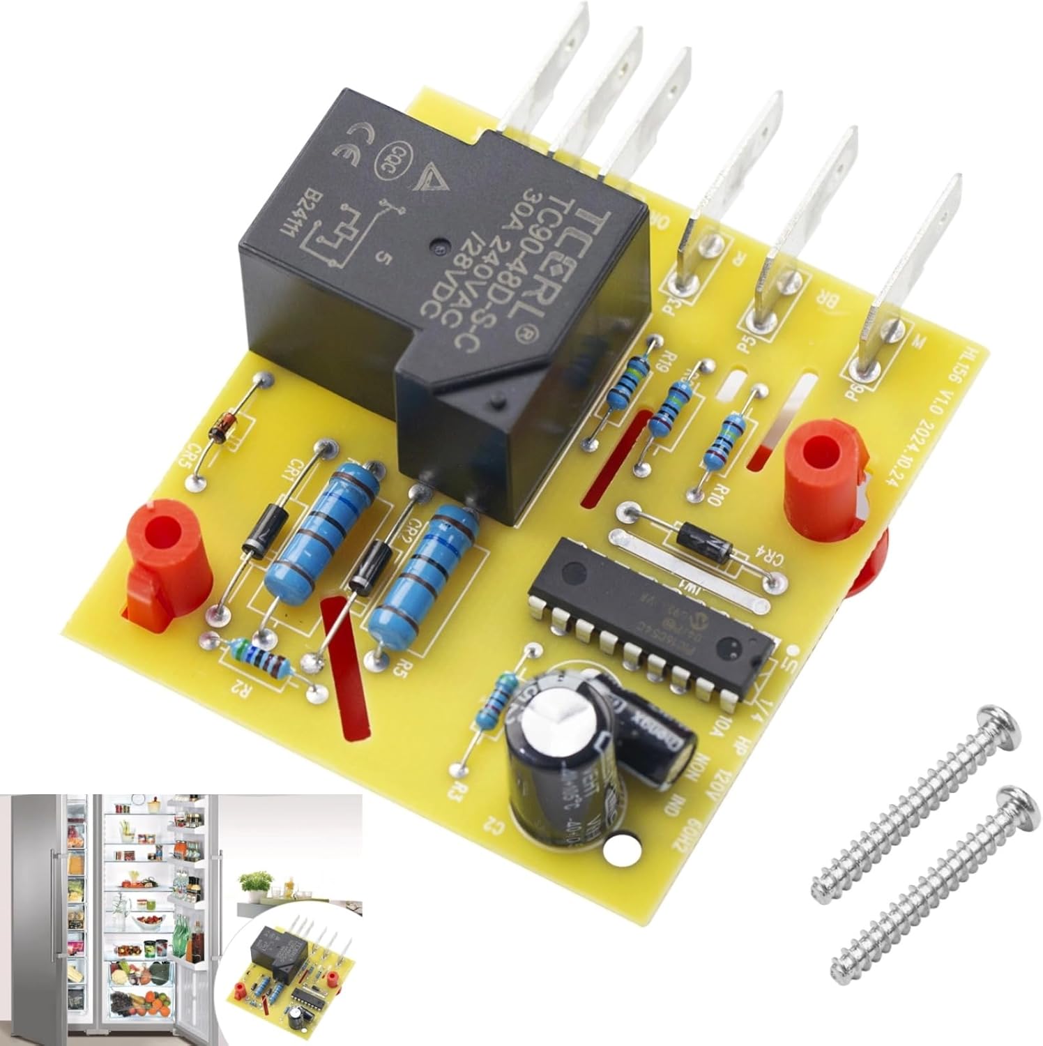 2304099 Refrigerator Adaptive Defrost Control Board WP2304099 for Whirlpool Kenmore Amana Maytag KitchenAid Roper Estate Refrigerator Replace for 1174817 2213100 2213473 2302564 2303826 ADC4099