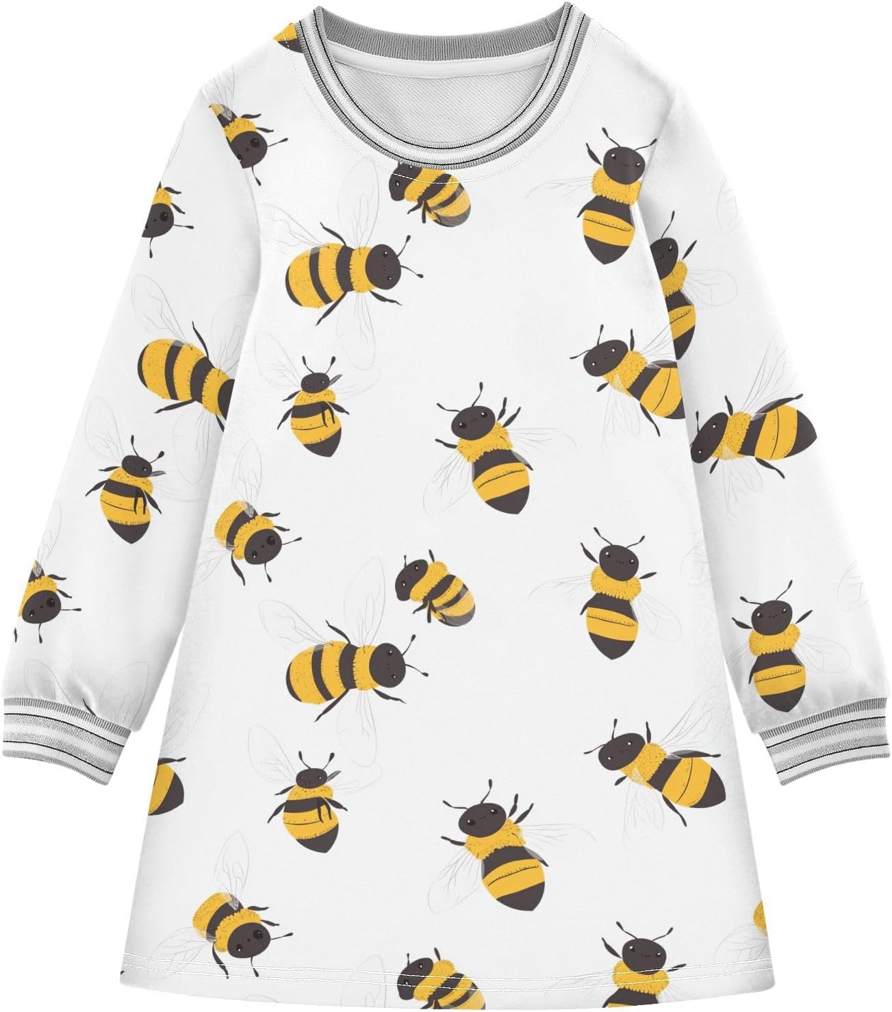 Ocean Turtle Girls Dresses Long Sleeve Sweatshirt Dress for Girls Winter Toddler Casual A Line Dresses Size 2-8T