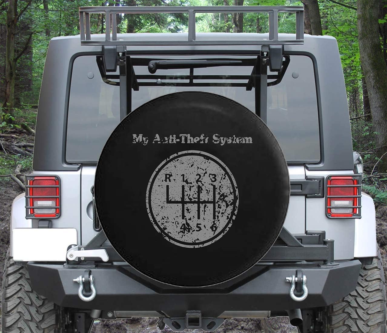 Spare Tire Cover My Anti-Theft System Manual Stick Clutch Transmission (Fits: SUVs Camper Accessories RV Accessories Size 33 Inch