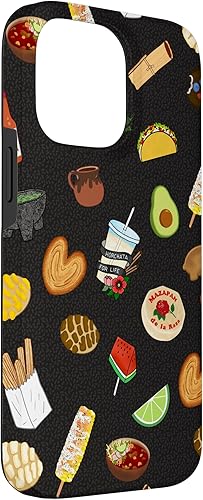 Miniatura 3 de Funda para iPhone 14 Pro Max Black Antojitos Mexican Food Latino Tacos Pan Dulce
