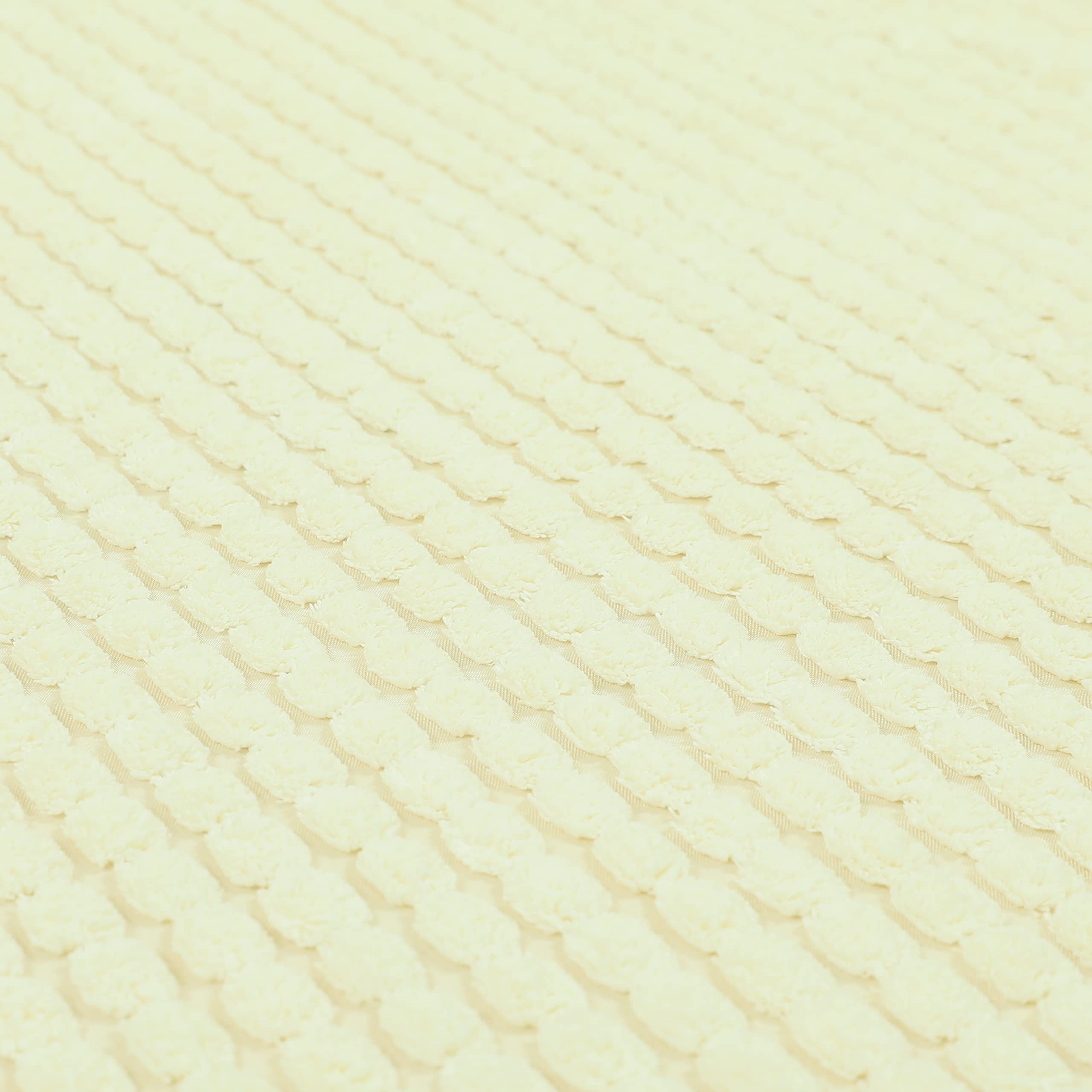 Tessuto per tappezzeria in velluto morbido effetto mattone super spesso color crema bianco Materiale al metro Liquidazione (al metro)