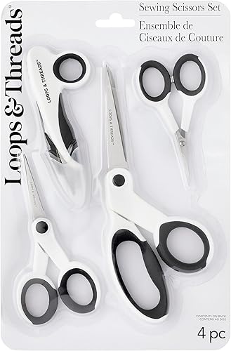 6 paquetes: 4 ct (24 en total) Tijeras de coser por Loops & Threads™