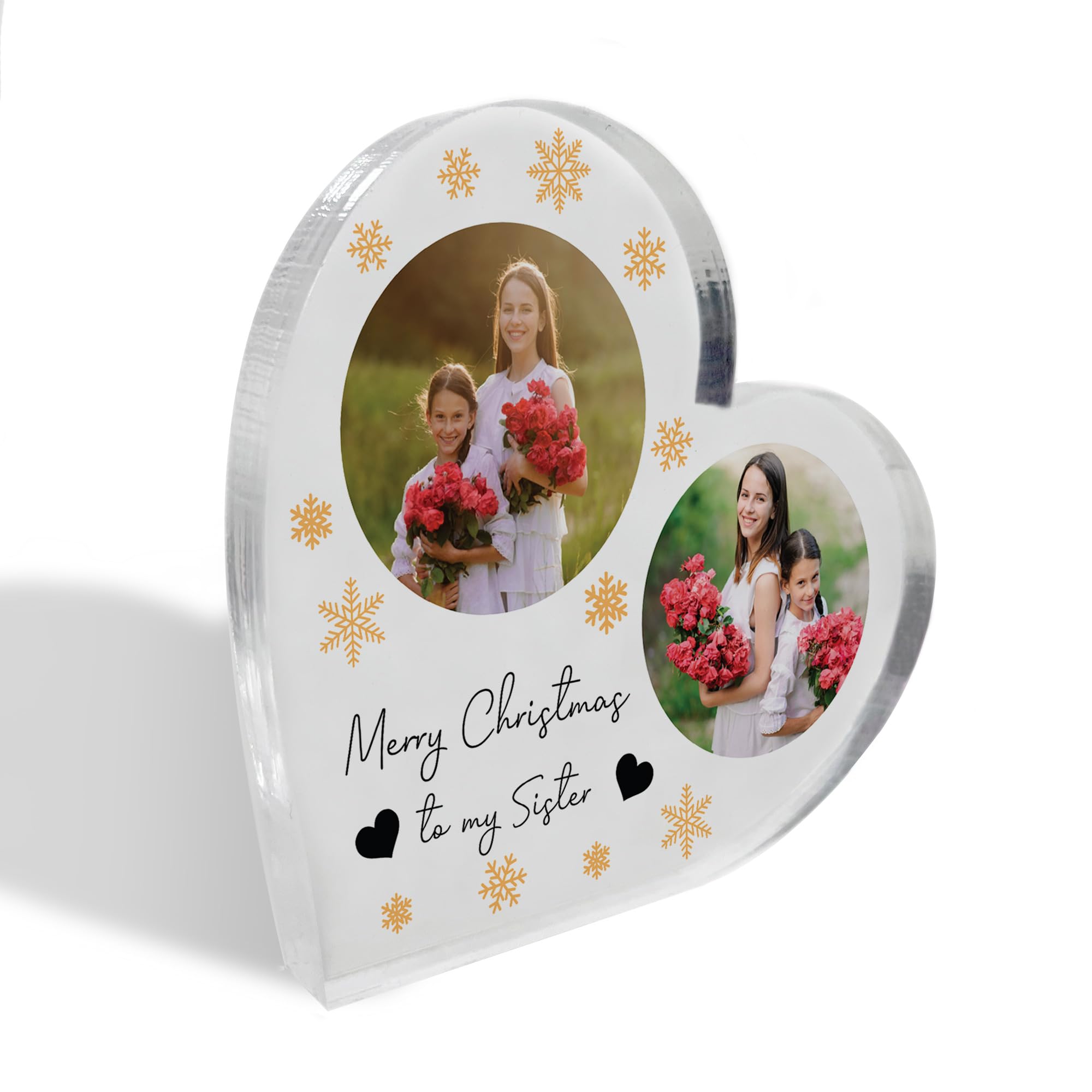 Red Ocean Merry Christmas To My Sister Gift Personalised Acrylic Plaque With Photos Sister Gift From Sister Sister Gift Christmas Love You Sister Gift From Brother Thank You Gift