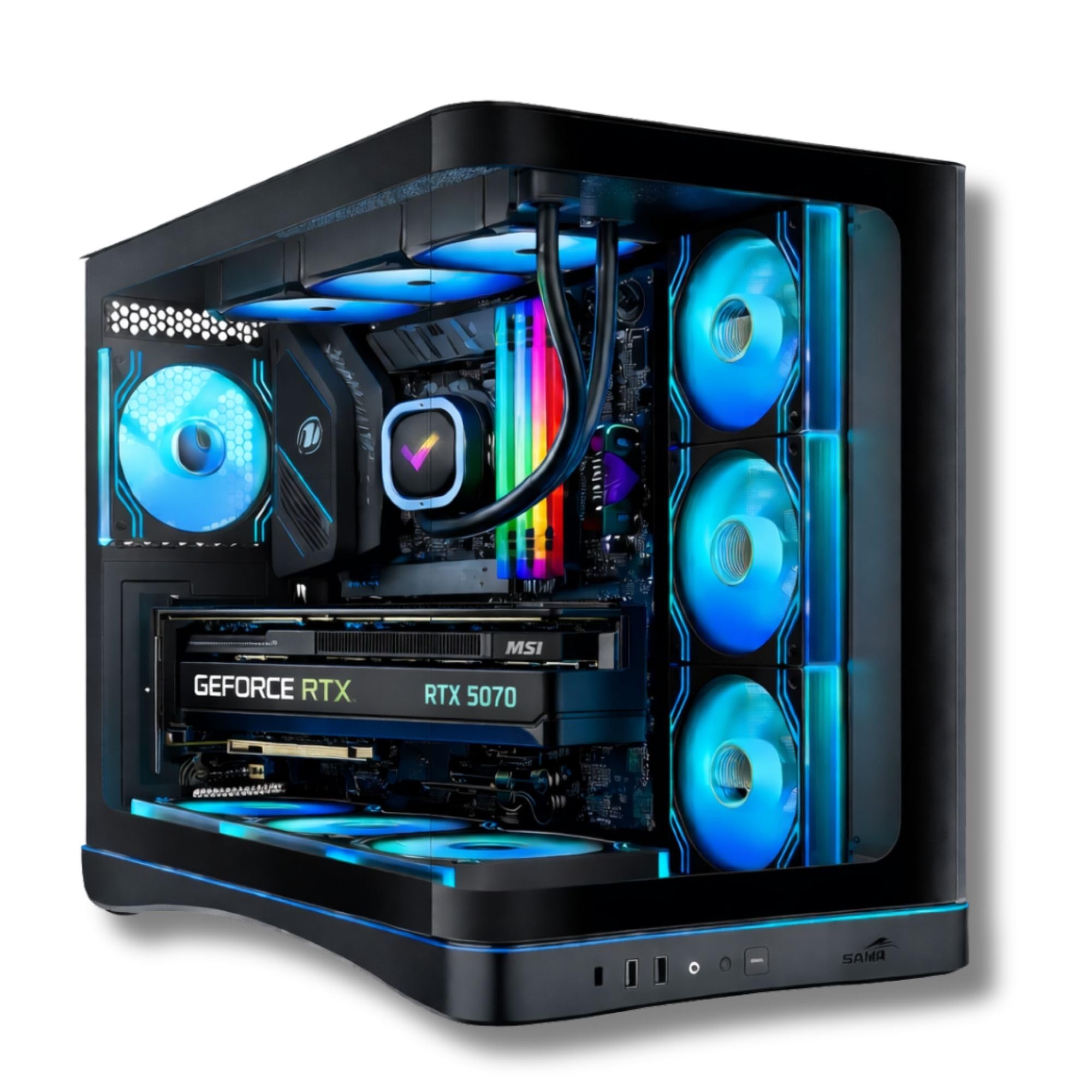 SCULPTOR - PC Gaming | R5 9600X | Nvidia RTX 5070 (12 GB) | RAM 32 GB DDR5 | SSD 1 000 GB NVMe | Dissipatore a Liquido 360 mm | Windows 11 Pro
