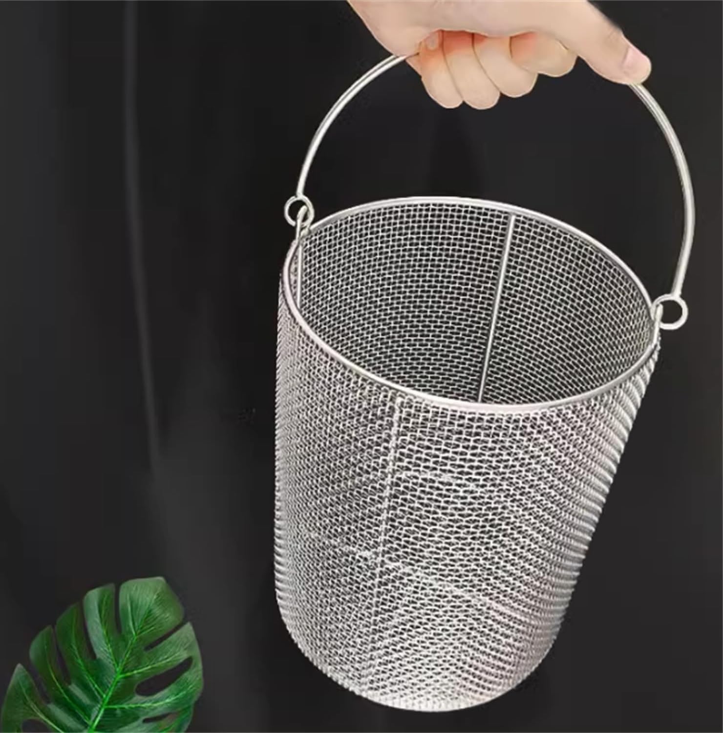 304 Stainless Steel Sterilization Basket, 0.24in Mesh Lab Instrument Holder, Perforated Basket 30x20cm for Surgical Tools, Medical Equipment Cleaning