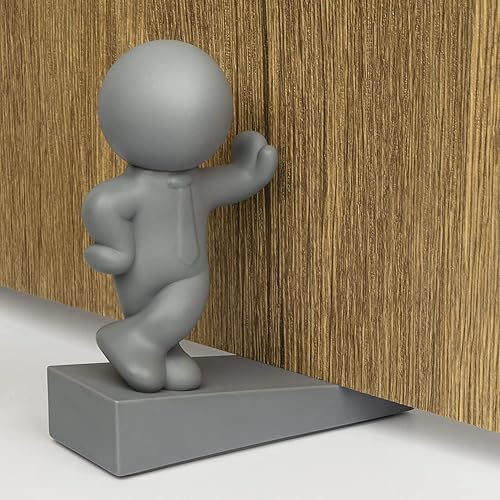 Vista 12 de Lindo tope de puerta, decorativo y resistente, tapón de puerta bien diseñado, eficaz para mantener tu puerta abierta, 1 paquete, negro (patentado)