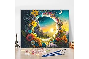 Paint Plot's Sunlit Wreath Paint by Numbers