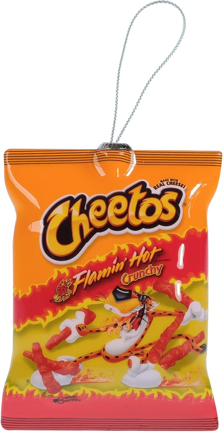 WondaPop Flamin' Hot Cheese Puffs 4" Christmas Tree