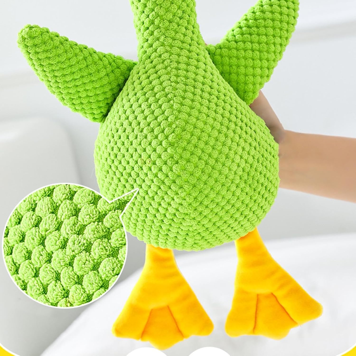Calming Duck Toy,Stuffed Duck Dog Chew Toys - Squeaky Interactive Game Pillow for Indoor Play Travel Puppy Teething Crate Time Separation Stress Quiet Time Sleep Aid 8 71KEnvCQfHL. AC SL1500
