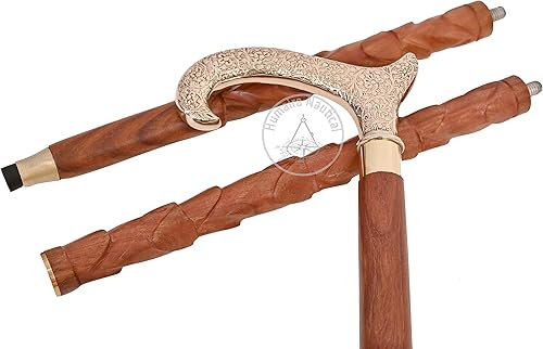 Miniatura 4 de Bastones Derby y bastones para caminar con mango de latón, regalo asequible decorativo de madera, declaración de moda para hombresmujerespersonas