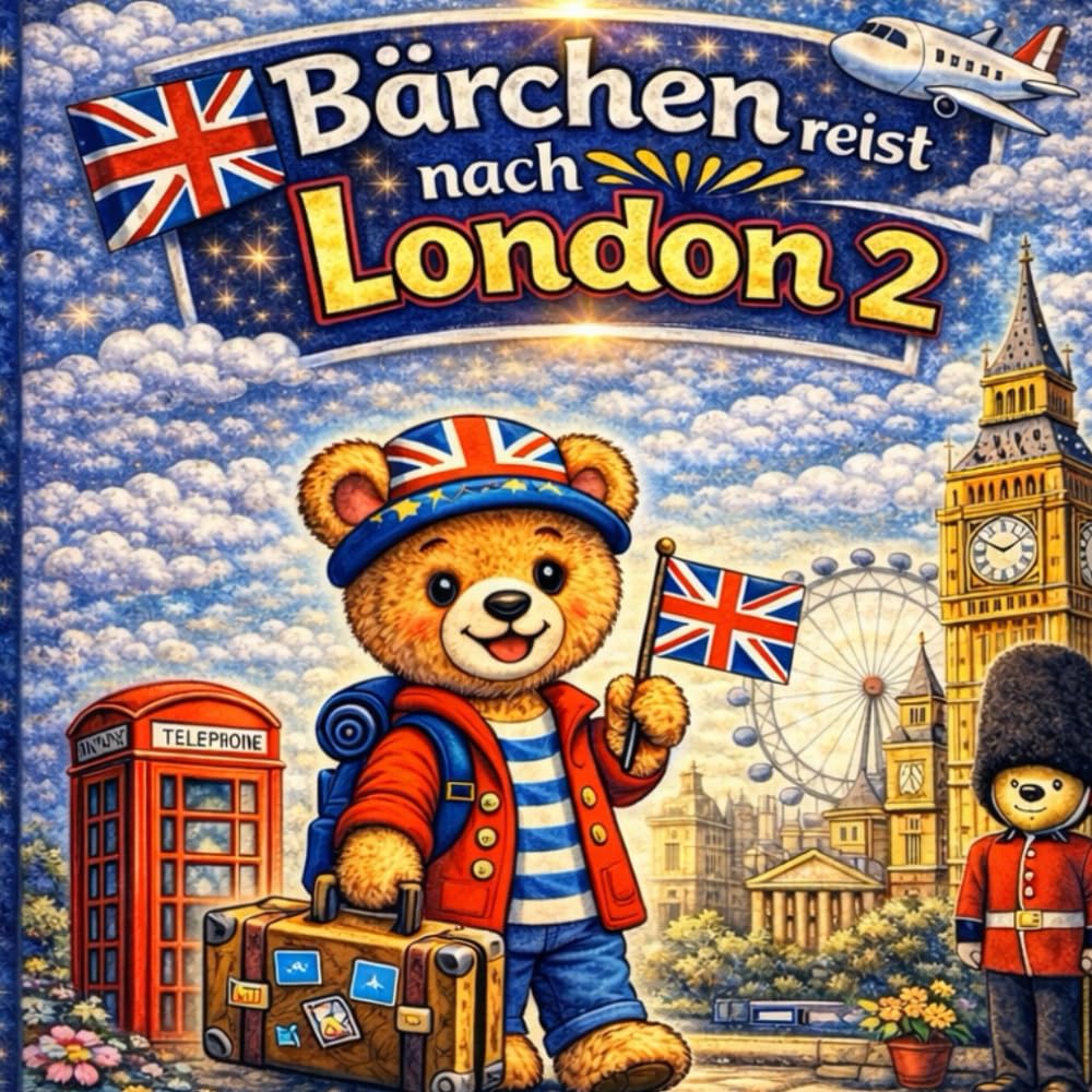 Bärchen reist nach London – Band 2: Ausmalbuch für Kinder – Eine kreative Reise durch London mit Bärchen