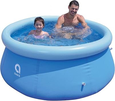 Inflatable Top Ring Swimming Pool, Blue 6ft x 29in