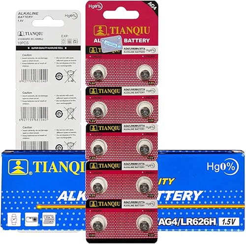Miniatura 2 de Tianqiu 10PCS Ag4 Lr626 377 Sr626Sw Batería alcalina