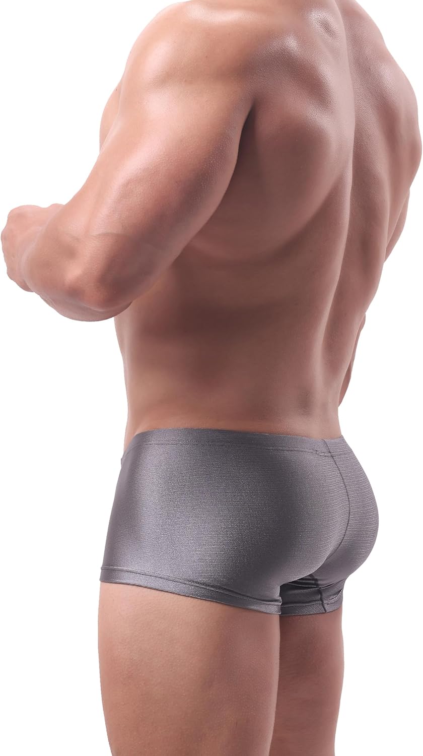 iKingsky Men's High Stretch Boxer Briefs Sexy Bulge Shorts Underwear Low Rise Trunk Under Panties for Men - Image 5