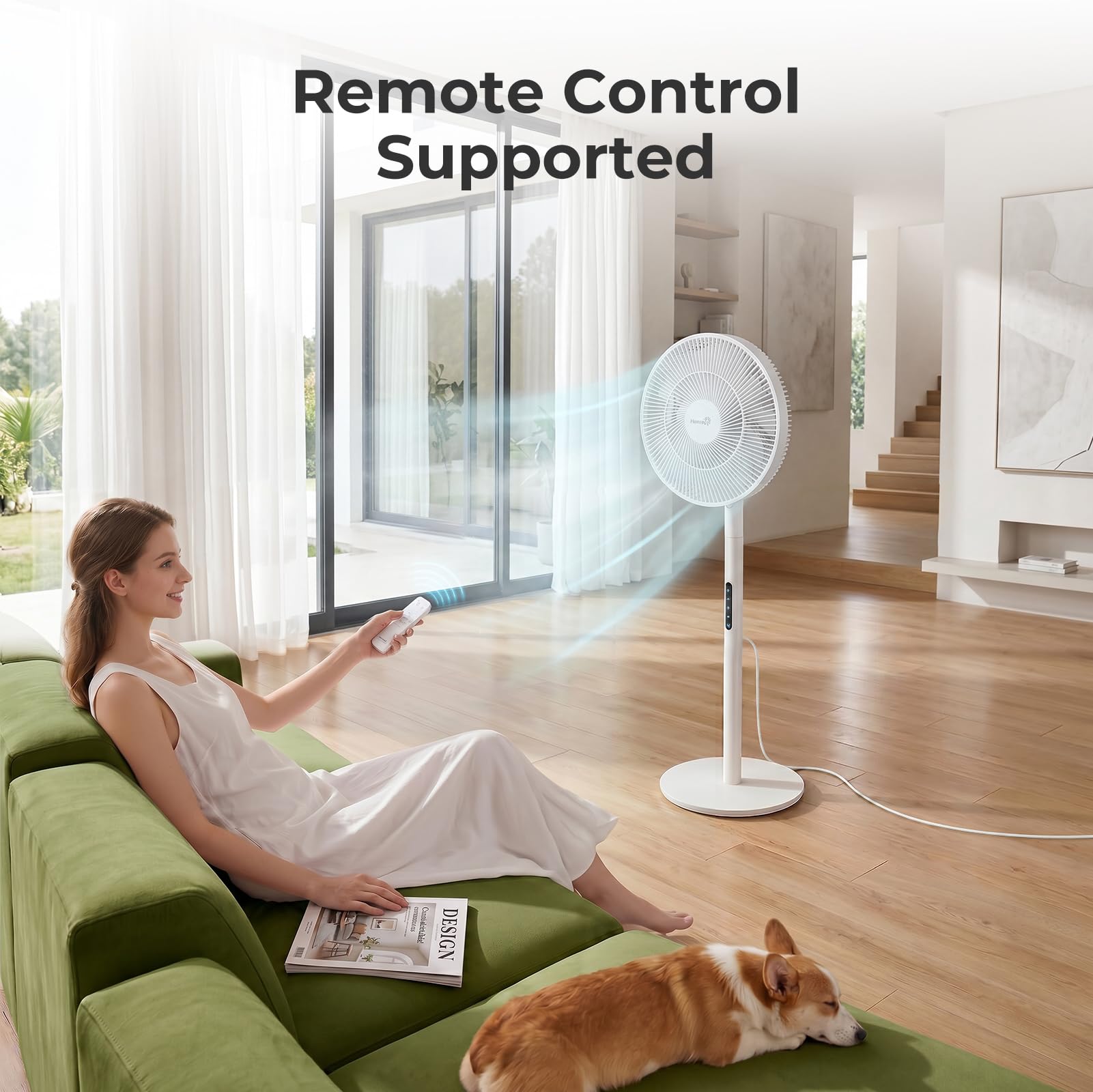 SAnmay Ventilatore a piedistallo, ultra sottile, 2 in 1, ventilatore da scrivania portatile staccabile, alimentato con USB-C e power bank, silenzioso, per esterni, camper, campeggio e casa
