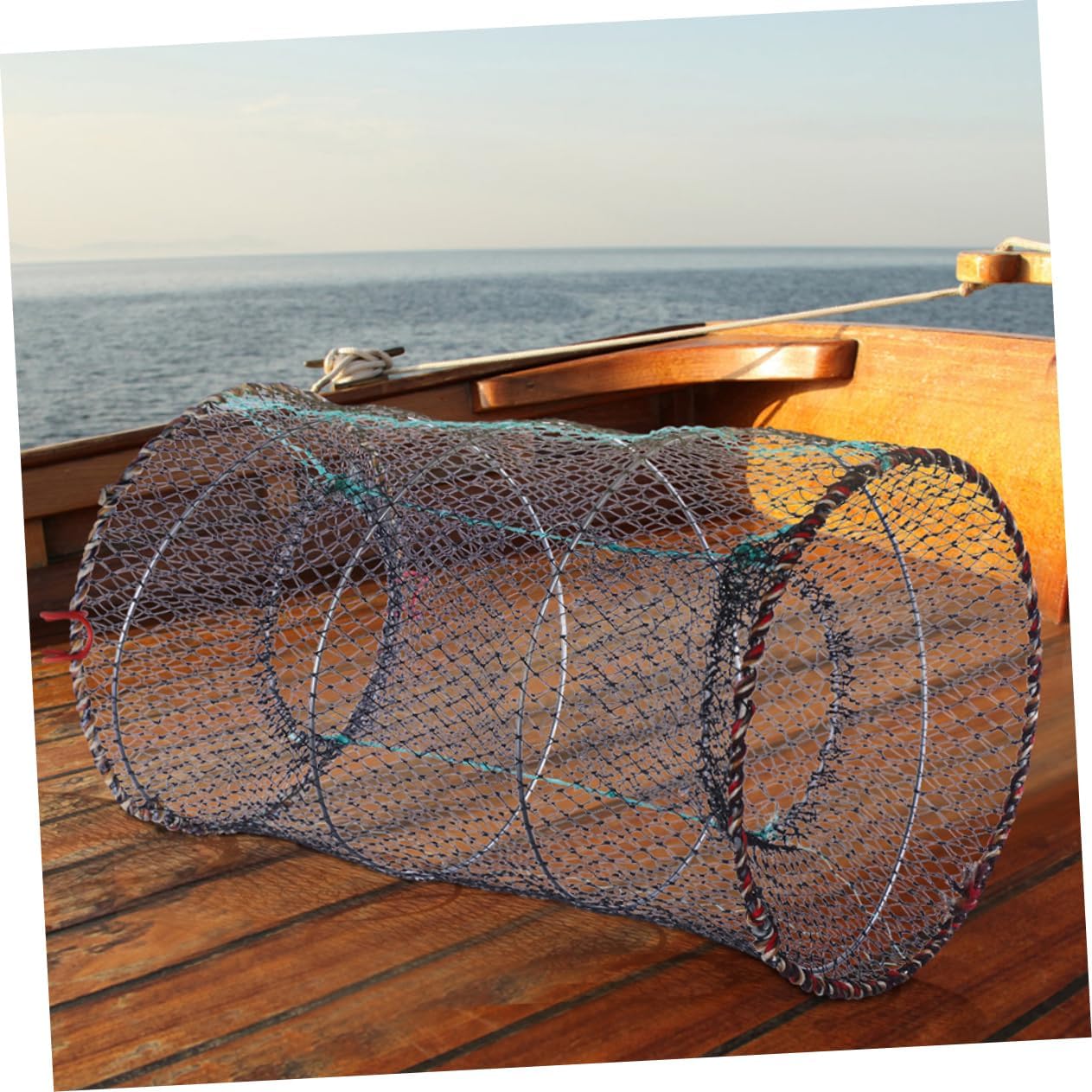 Yardwe 2pcs Portable Crawfish Trap Multi-Function Fishing Net Durable Design for Freshwater Saltwater Use Convenient Bait Traps for Lobster Crayfish Catching