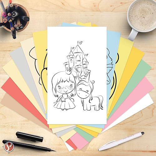 Miniatura 3 de Papel de color pastel crema, ideal para artes, manualidades e impresión de papelería, 8.5 x 14 pulgadas (tamaño menúlegal), enlace de 20 libras,