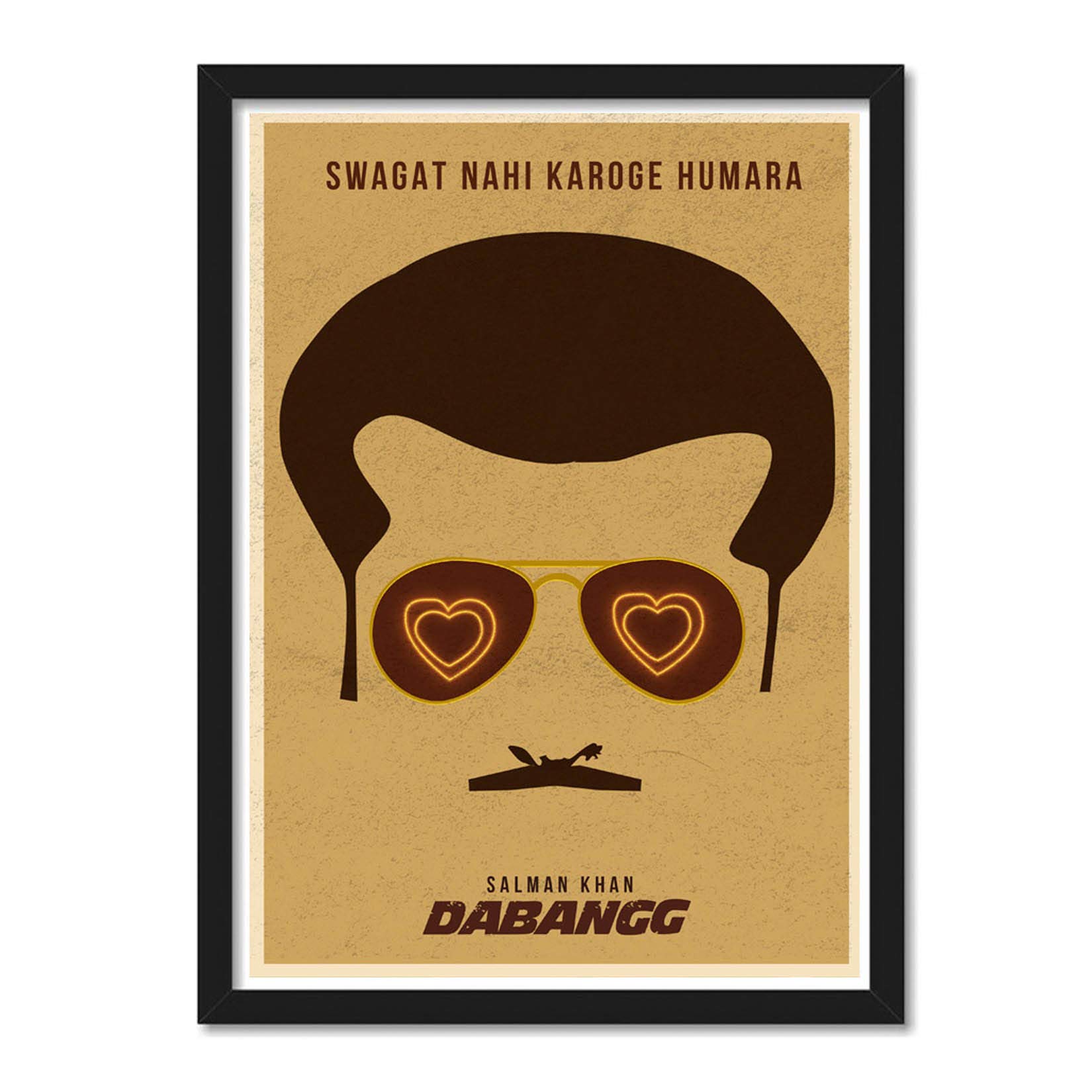 Good Hope - Bollywood Poster Frame Dabang Movie Salman Khan Framed Poster For Room & Office (10 Inch X 13 Inch, Framed)