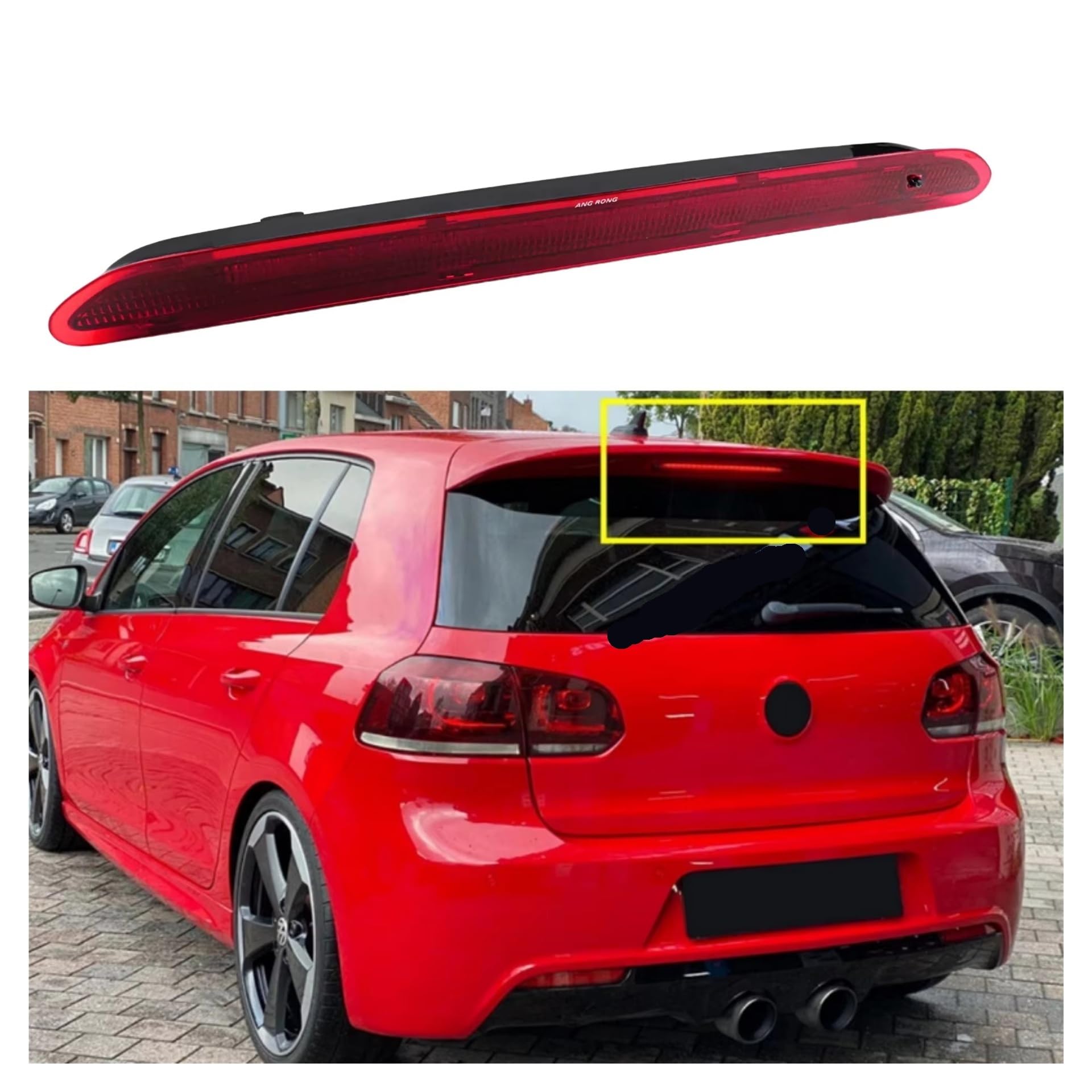 Luce Terza frenata Alto 3RD Auto LED Posteriore Terzo Stop Luci Posteriori Luce Freno Supplementare per Golf 6 per Golf 7 Mk6 Hatchback 6R 5K0945087B CD