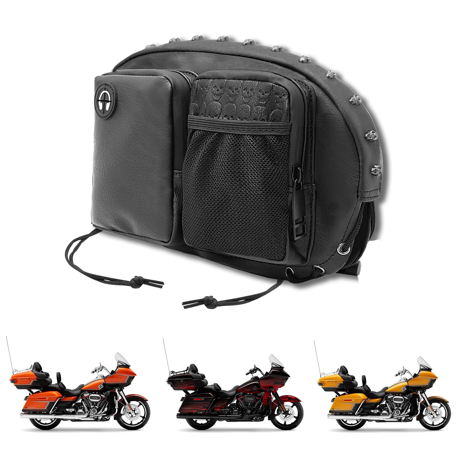 Sacoche De Sissy Bar Grande Capacité Pour Moto - 18x12x18 Pouces - Neuf - Capacité De Voyage