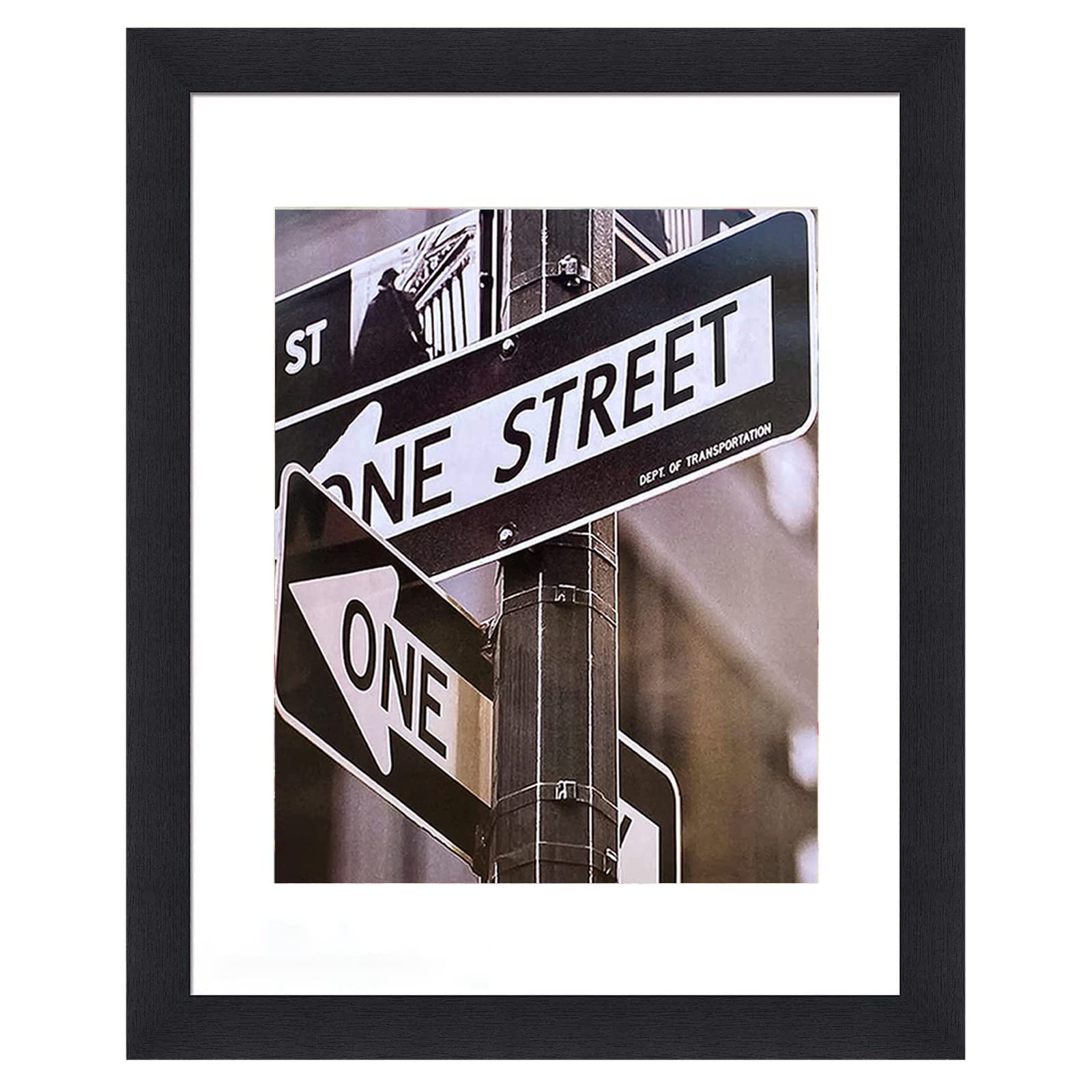 The Display Guys – Square Profile Picture Frame – Square Picture Frame - 11" x 14" Wooden Picture Frame with Tempered Glass