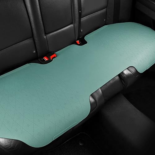 Miniatura 3 de Tapha Funda universal de cuero de gamuza de lujo para asiento de automóvil con reposacabezas, ultrafina y transpirable, interior con reflejos de