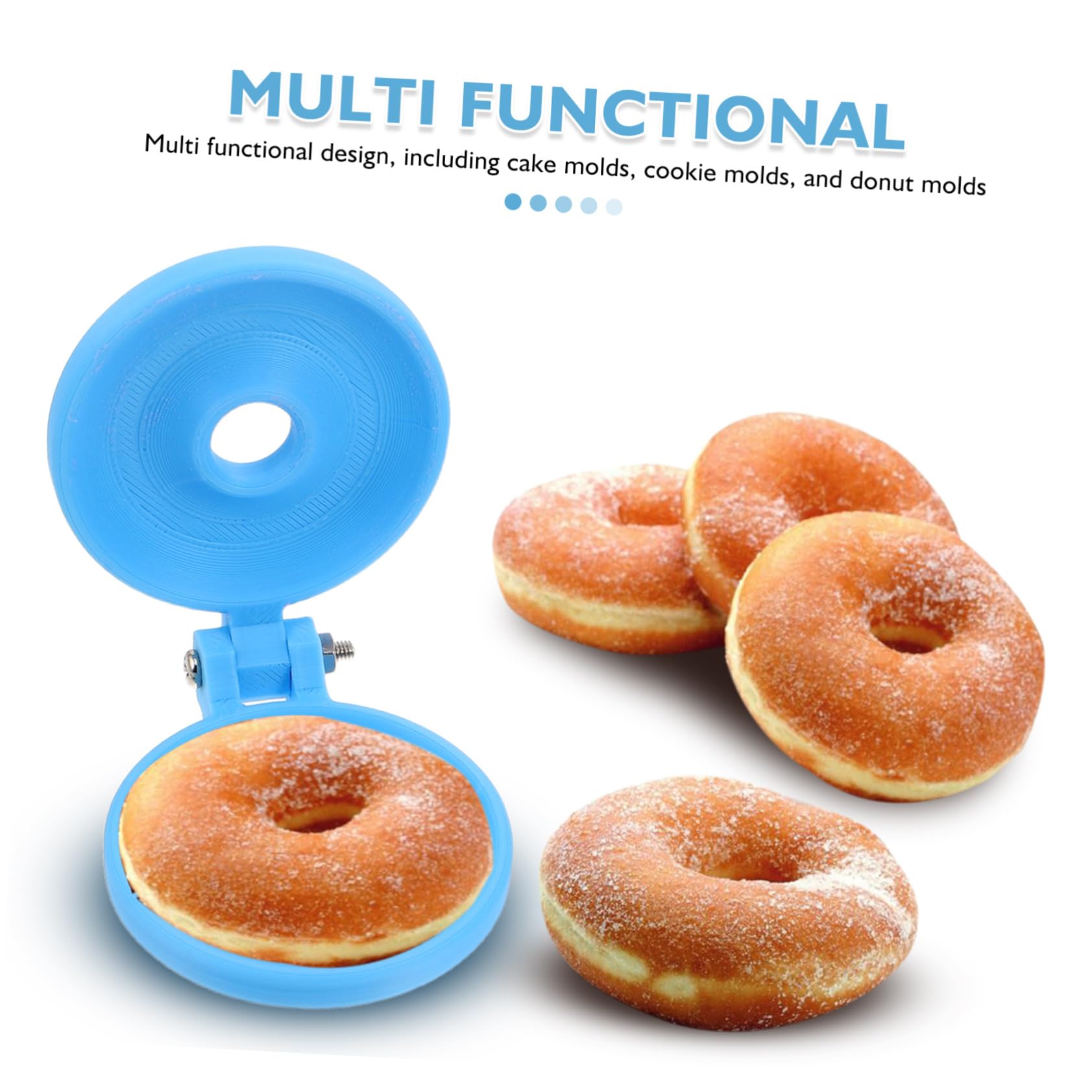 PRETYZOOM 15 Stck. Teiliges Donut-backform Kunststoff Antihaftbeschichtet Rund Vielseitig für Kuchen Kekse Desserts Wiederverwendbar Bpa-frei für Familienbäckerei und Kreative Backprojekte