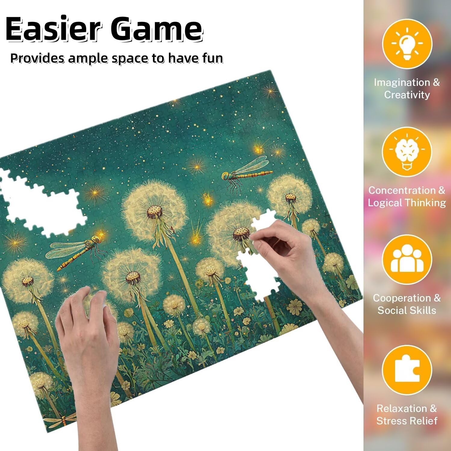 Jigsaw Puzzle, 1000 Pezzi Puzzle Classici, La Principessa Di Petali Puzzle Rilassamento Intelligence, Mpossibile Difficile Puzzle Impegnativo per Adulti Puzzle Gioco Familiare, Regalo per Amore fr0551